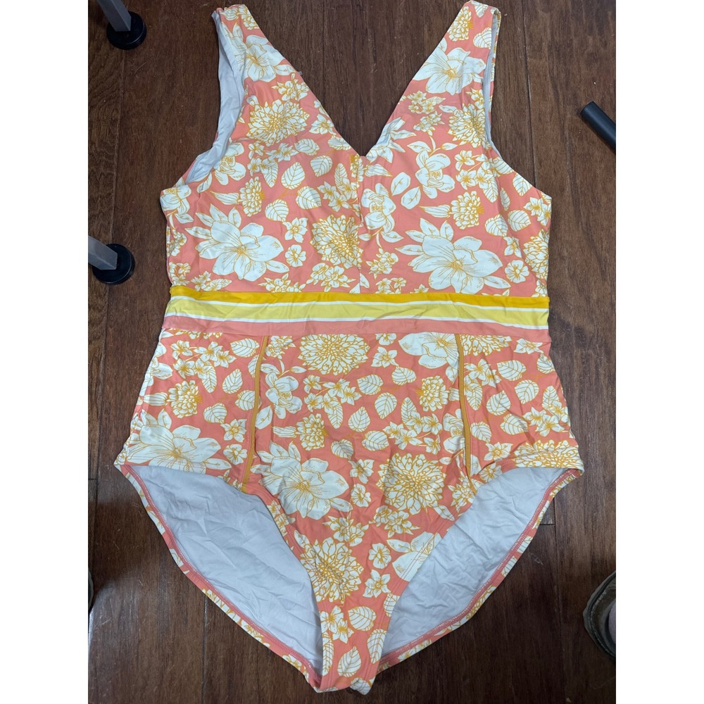 Matilda Jane Floral One Piece Swimsuit Women's XXL‎ dream chasers so peachy